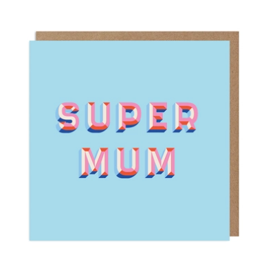 Super Mum - Mothers Day - Greeting Card