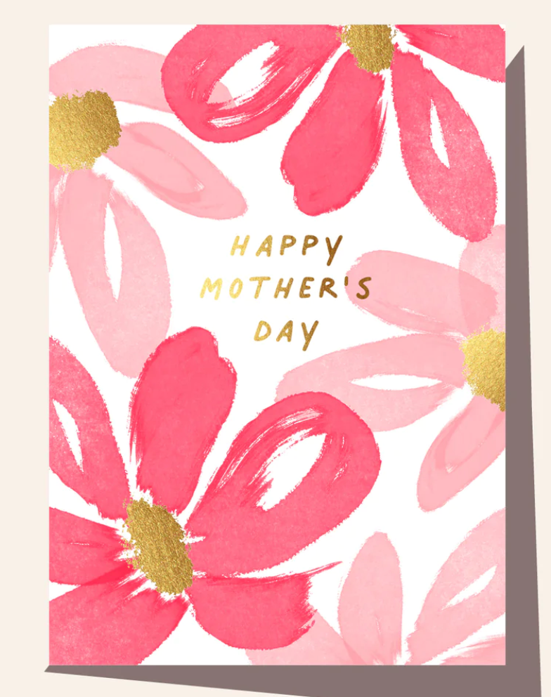 Mothers Day Brushy Flowers - Card