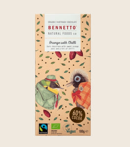 Bennetto Organic Fairtrade Chocolate - 100g Blocks