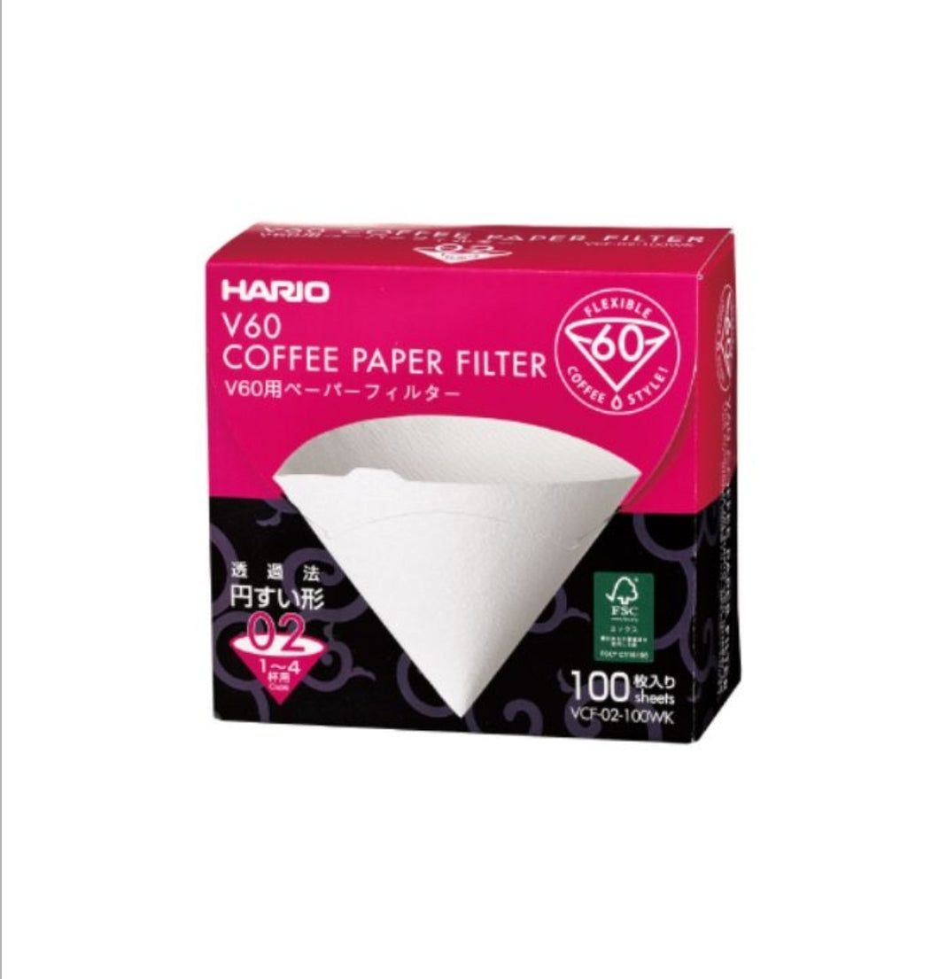 Hario V60 Coffee Paper Filter 02 100pk