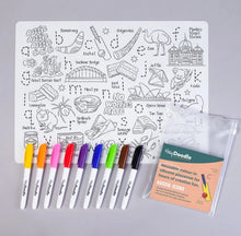 Load image into Gallery viewer, Hey Doodle Reusable Colour-In Placemats
