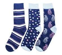 Load image into Gallery viewer, Funky Feet Mr Smooth 3pk Socks
