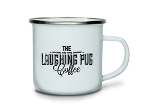 Laughing Pug Enamel Mug - 2 colours