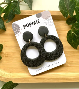 Popirie Miss Henna Organic Circle Earrings - 4 colours