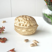 Load image into Gallery viewer, Walnut Bowl Gold
