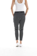 Load image into Gallery viewer, Jade Pant - Black &amp; White Stripe
