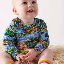 Load image into Gallery viewer, Jurassic Organic Long Sleeve Romper
