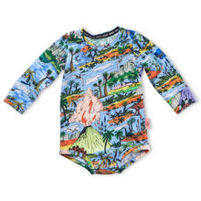 Load image into Gallery viewer, Jurassic Organic Long Sleeve Romper
