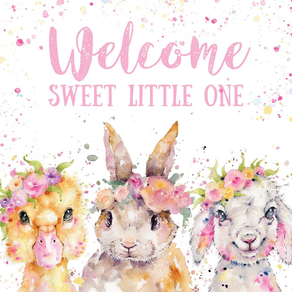 Greeting Card Spring Babies - Sweet Little One
