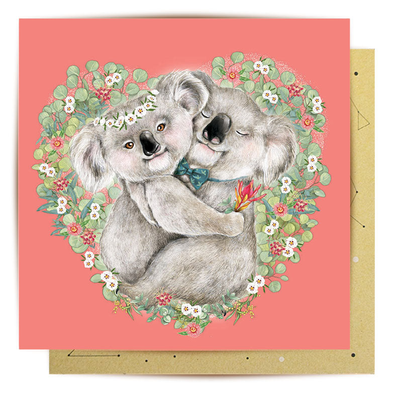 Greeting Card Koala Hugs