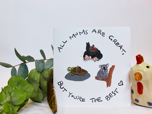 A Little Bit Feral Greeting Cards - 4 Designs