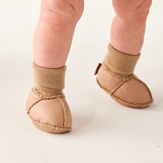 Leather Baby Booties - LIMITED STOCK LEFT