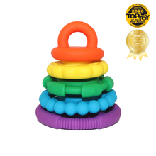 Load image into Gallery viewer, Rainbow Stacker Teether &amp; Toy
